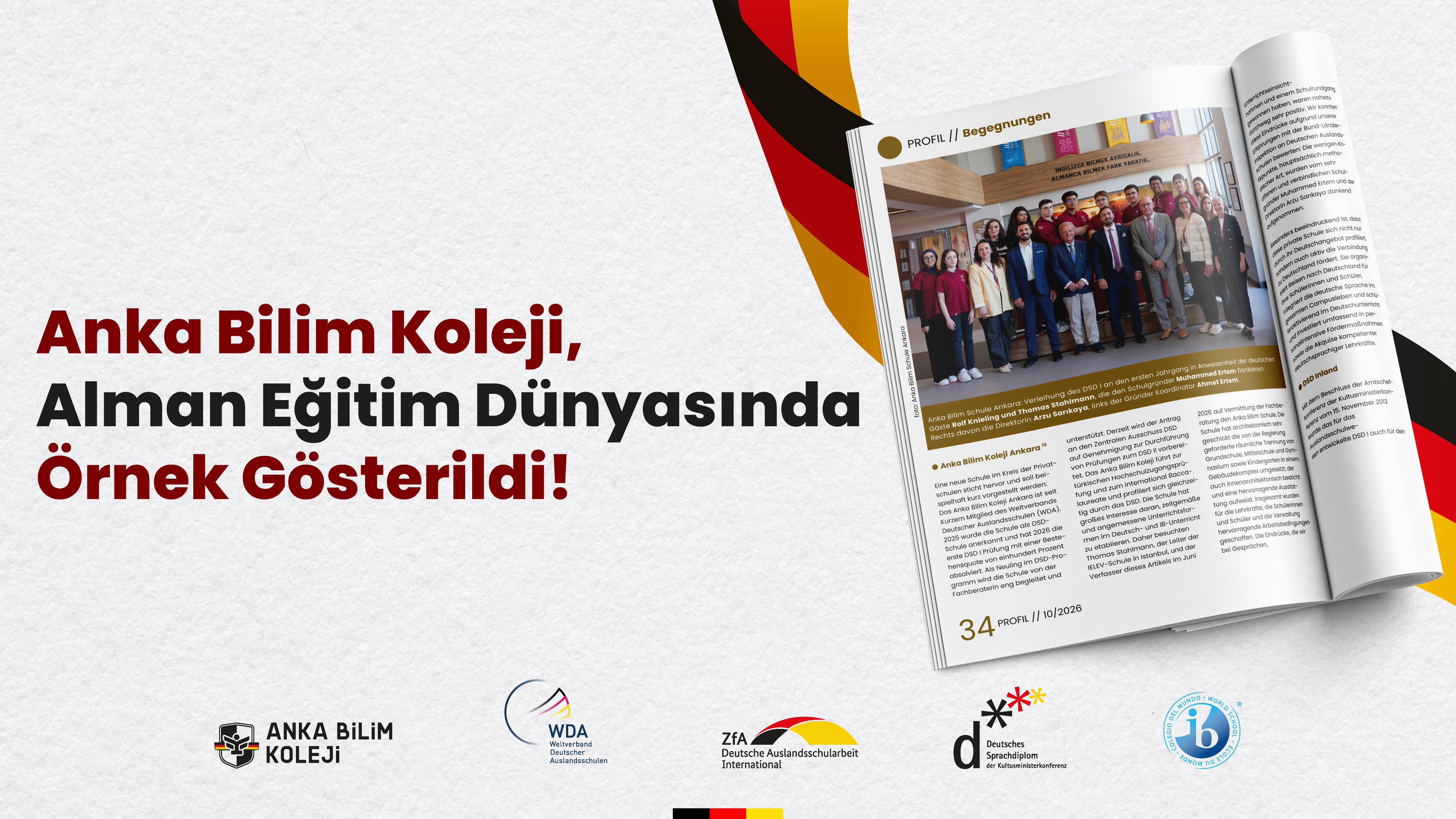 Anka Bilim Schule wird in der deutschen Bildungswelt als vorbildliche Schule hervorgehoben